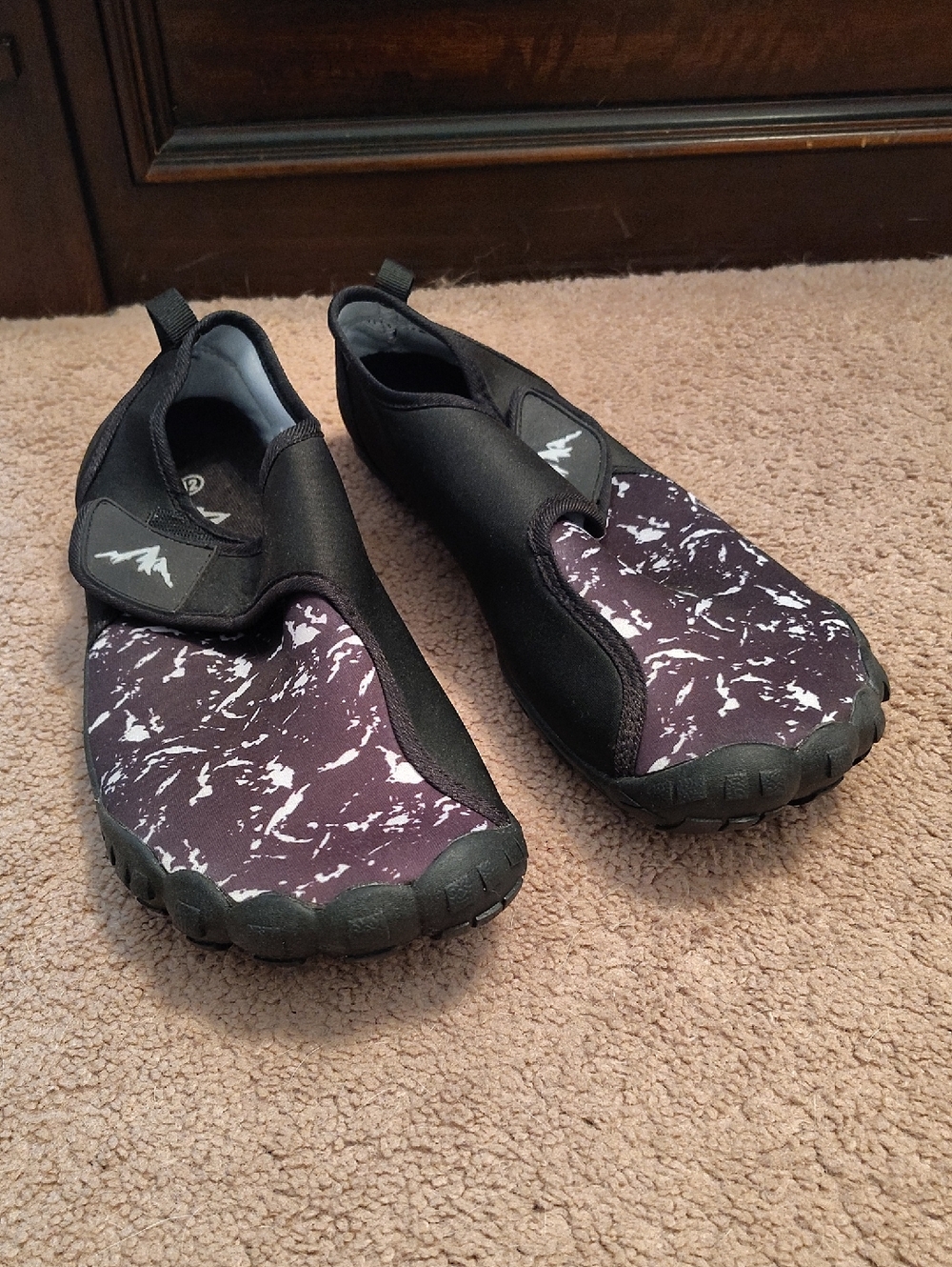 Slip-On Water Shoes - Black & White
